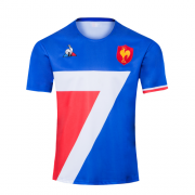 2020 France Home Blue Rugby Soccer Football Kit Man