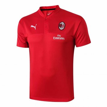 2019/20 AC Milan Red Mens Soccer Polo Jersey [9112459]