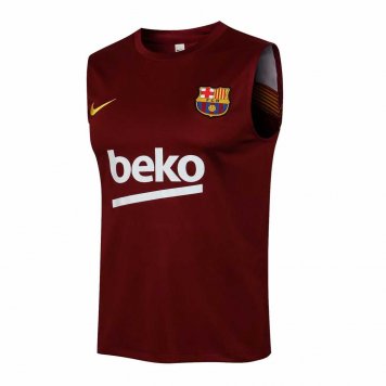 2021/22 Barcelona Maroon Soccer Singlet Jersey Mens [2021050145]