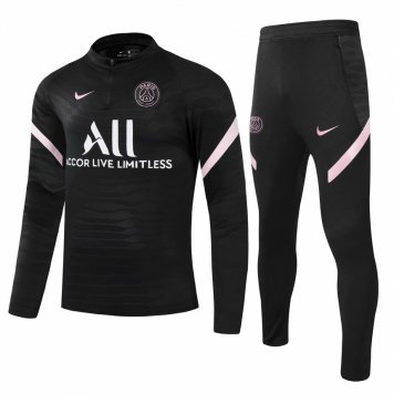 2021/22 PSG Black Soccer Training Suit Mens [2021060061]