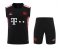 Bayern Munich Soccer Training Suit Singlet + Short Black Mens 2022/23