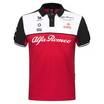 Alfa Romeo Sauber F1 Team Polo Jersey Red Mens 2021 [20210720125]
