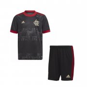 21-22 Flamengo Third Youth Soccer Football Kit (Shirt + Short)