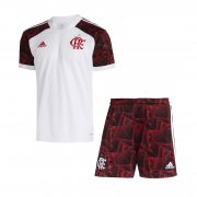 21-22 Flamengo Away Soccer Football Shirt + Short Kid