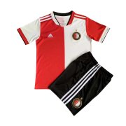 21-22 Feyenoord Home Soccer Football Kit(Shirt + Short) Kids