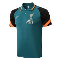 Liverpool Soccer Polo Jersey Replica Green Mens 2021/22