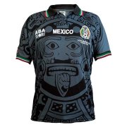 1998 Mexico Away Retro Black Man Soccer Football Kit