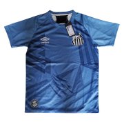 20-21 Santos Goalkeeper Blue Man Soccer Football Kit