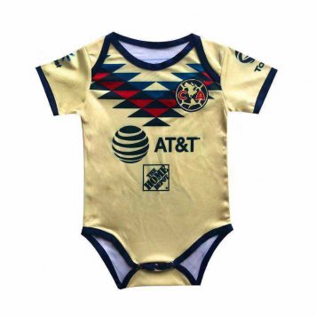 2019/20 Club America Home Yellow Baby Infant Soccer Suit [38512740]