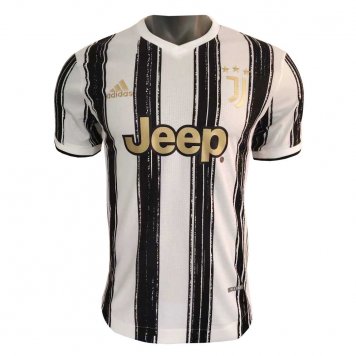 2020/21 Juventus Home Black & White Stripes Mens Soccer Jersey Replica (Match) [48212664]