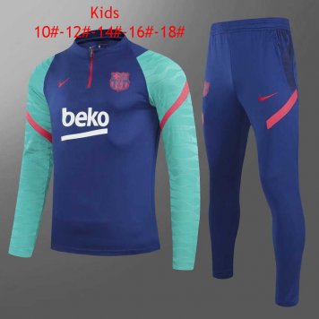 2020/21 Barcelona Blue Soccer Training Suit Kids [2020127927]