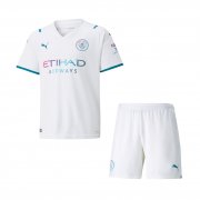 21-22 Manchester City Away Youth Soccer Football Kit (Shirt + Short)