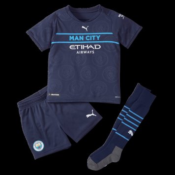 Manchester City Soccer Jersey+Short+Socks Replica Third Youth 2021/22 [20210825100]