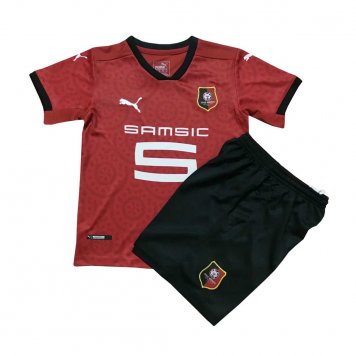 2020/21 Stade Rennais Home Kids Soccer Kit(Jersey+Shorts) [37912859]