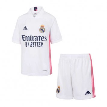 2020/21 Real Madrid Home Kids Soccer Kit (Jersey + Shorts) [1713023]