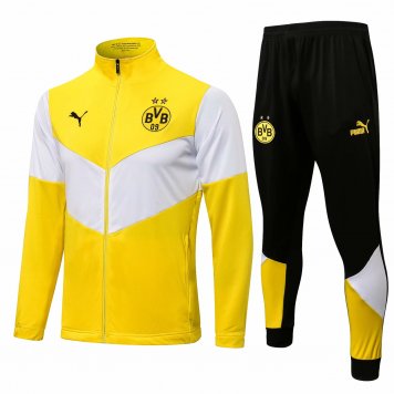 Borussia Dortmund Soccer Training Suit Jacket + Pants Yellow Mens 2021/22 [20210720067]