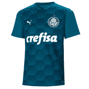 2020/21 SE Palmeiras Goalkeeper Blue Mens Soccer Jersey Replica [18412479]