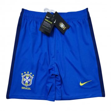 Brazil 2021 Home Blue Soccer Shorts Mens [20210705073]