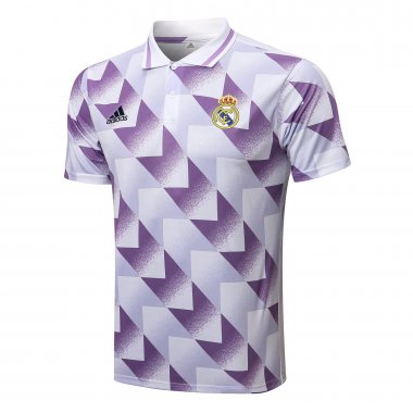 22-23 Real Madrid Violet Soccer Football Polo Top Man