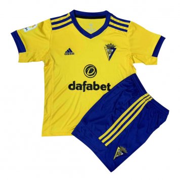 2020/21 Cadiz CF Home Kids Soccer Kit(Jersey+Shorts) [37912943]