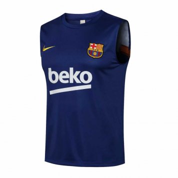 2021/22 Barcelona Navy Soccer Singlet Jersey Mens [2021050144]