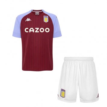 2020/21 Aston Villa Home Kids Soccer Kit(Jersey+Shorts) [37912944]