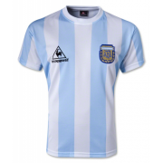 1986 World Cup Argentina Home Blue&White Retro Soccer Football Kit Men