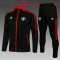 Manchester United Soccer Training Suit Jacket + Pants Replica Black Youth 2021-22