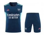 22-23 Arsenal Aqua Soccer Football Training Kit (Singlet + Short) Man