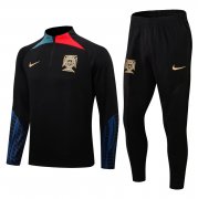 2022 Portugal Black Soccer Football Training Kit Man