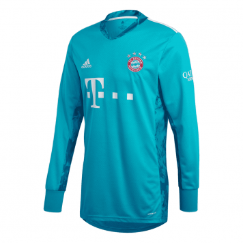 2020/21 Bayern Munich Home Goalkeeper LS Mens Soccer Jersey Replica [8112808]
