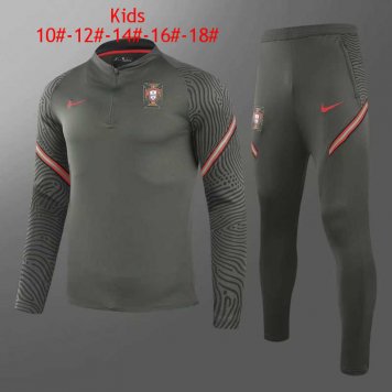 2020/21 Portugal Deep Green Soccer Training Suit Kids [2020128043]