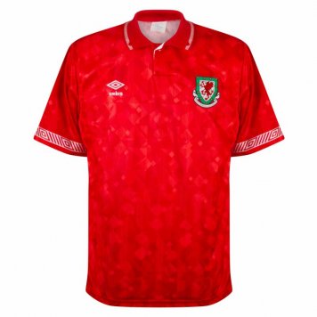 Wales Soccer Jersey Replica Retro Home Mens 1991