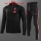 Liverpool Soccer Traning Suit (Jacket + Pants) Black Stripes Youth 2021/22