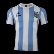 1986 Argentina Retro Home Man Soccer Football Kit