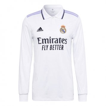 Real Madrid Home Soccer Jersey Replica Mens 2022/23 (Long Sleeve)