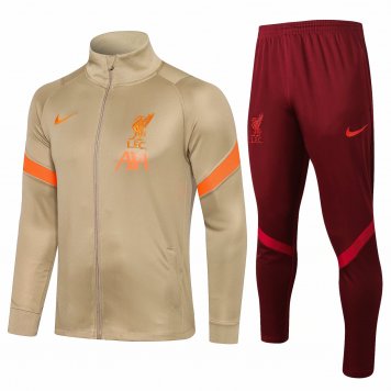 Liverpool Gold Soccer Training Suit Jacket + Pants Mens 2021/22 [20210815066]