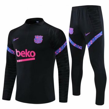 2021/22 Barcelona Black Soccer Training Suit Mens [2021060056]