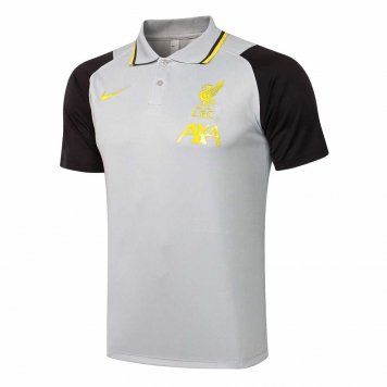 2021/22 Liverpool Grey Soccer Polo Jersey Mens [2020128135]