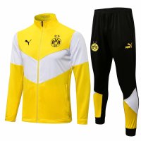 Borussia Dortmund Soccer Training Suit Jacket + Pants Yellow Mens 2021/22