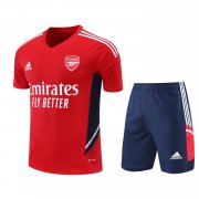 22-23 Arsenal Red Short Soccer Football Training Kit ( Top + Short ) Man