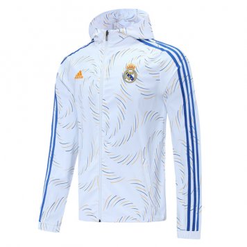 2021/22 Real Madrid White Mens All Weather Windrunner Jacket [20210614067]