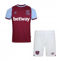 2020/21 West Ham United Home Kids Soccer Kit(Jersey+Shorts)
