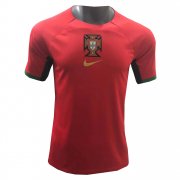 2022 Portugal Pre-Match Red Short Soccer Football Training Top Man