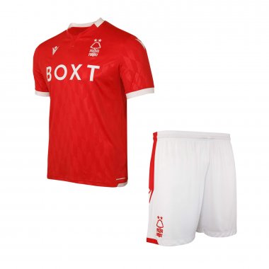 21-22 Nottingham Forest Home Soccer Football Kit (Shirt + Shorts) Youth