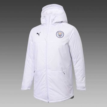 2020/21 Manchester City White Mens Soccer Winter Jacket