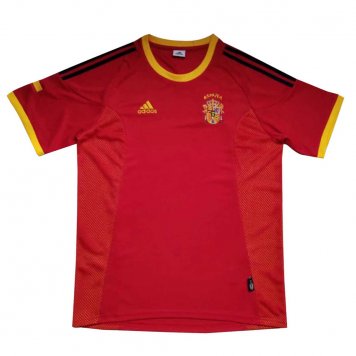 2002 Spain Retro Home Mens Soccer Jersey Replica [22712610]