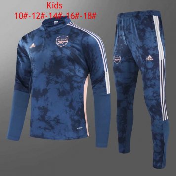 2020/21 Arsenal Deep Blue Kids Soccer Training Suit [2020127582]