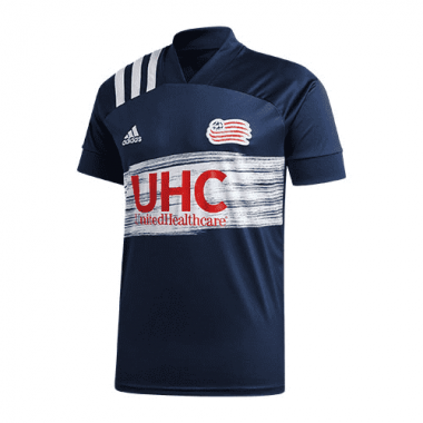 2020-21 New England Revolution Home Navy Men Soccer Football Kit