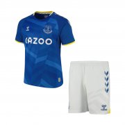 21-22 Everton Home Soccer Football Kit ( Jersey + Short ) Youth